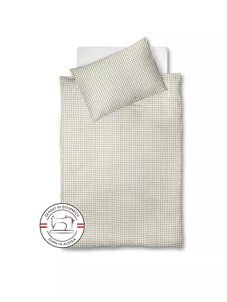 FLEURESSE | Linge de lit Seersucker RIO 70x90cm/140x200cm Blanc | beige